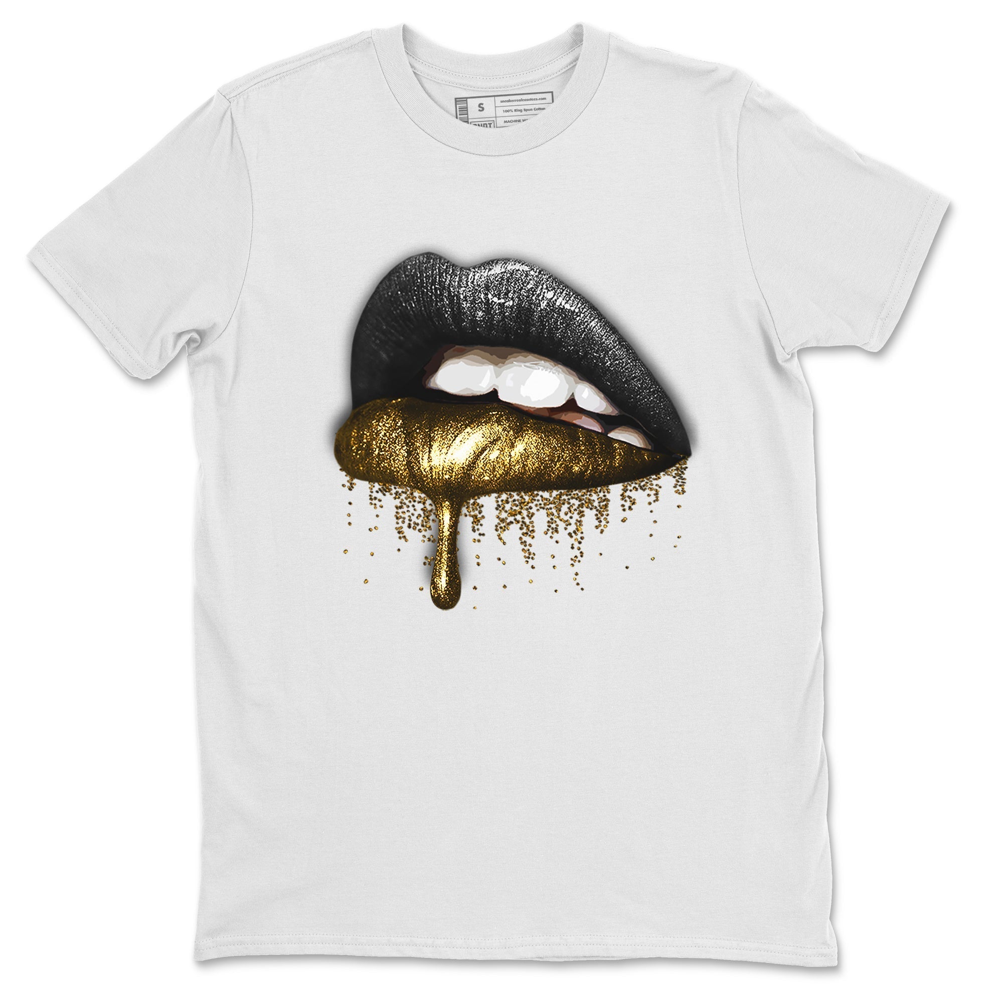 Jordan 12 Black Taxi Sneaker Matching T-Shirt Dripping Lips Sneaker Tees Jordan 12 Black Taxi Sneaker Release Tees Crew Neck Tees