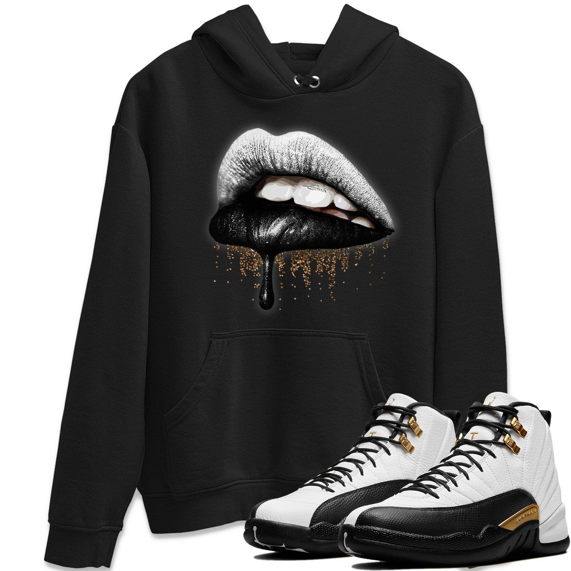 Jordan 12 Royalty Shirt To Match Jordans Dripping Lips Sneaker Tees Jordan 12 Royalty Drip Gear Zone Sneaker Matching Clothing Unisex Shirts