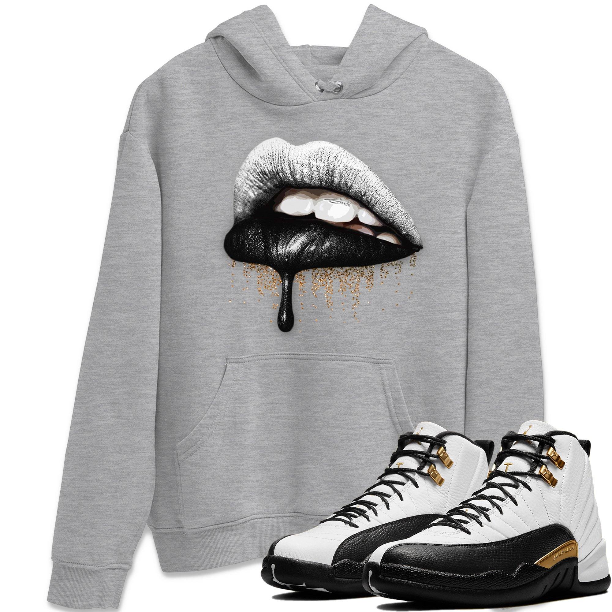 Jordan 12 Royalty Shirt To Match Jordans Dripping Lips Sneaker Tees Jordan 12 Royalty Drip Gear Zone Sneaker Matching Clothing Unisex Shirts