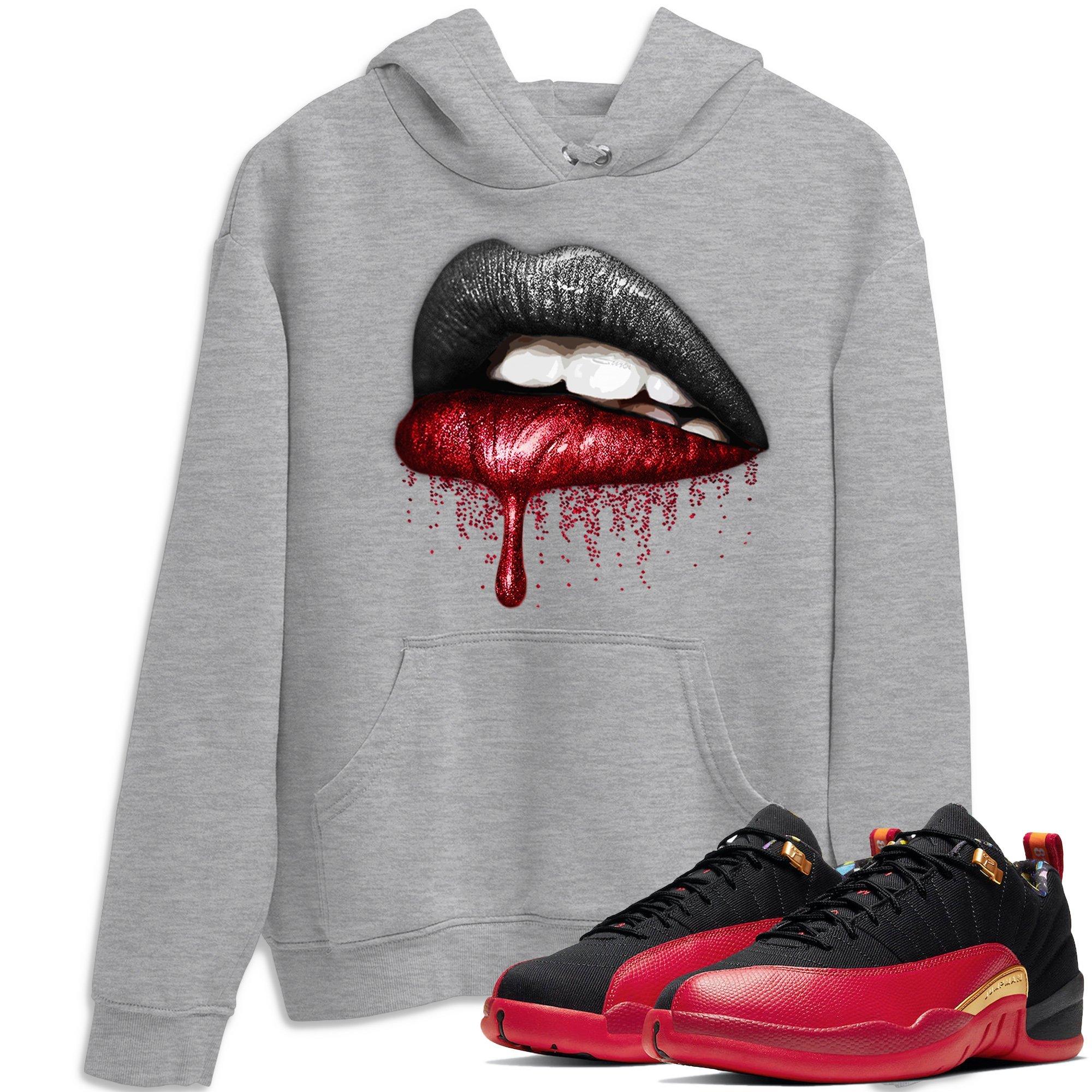 Jordan 12 Super Bowl Shirt To Match Jordans Dripping Lips Sneaker Tees Jordan 12 Super Bowl Drip Gear Zone Sneaker Matching Clothing Unisex Shirts