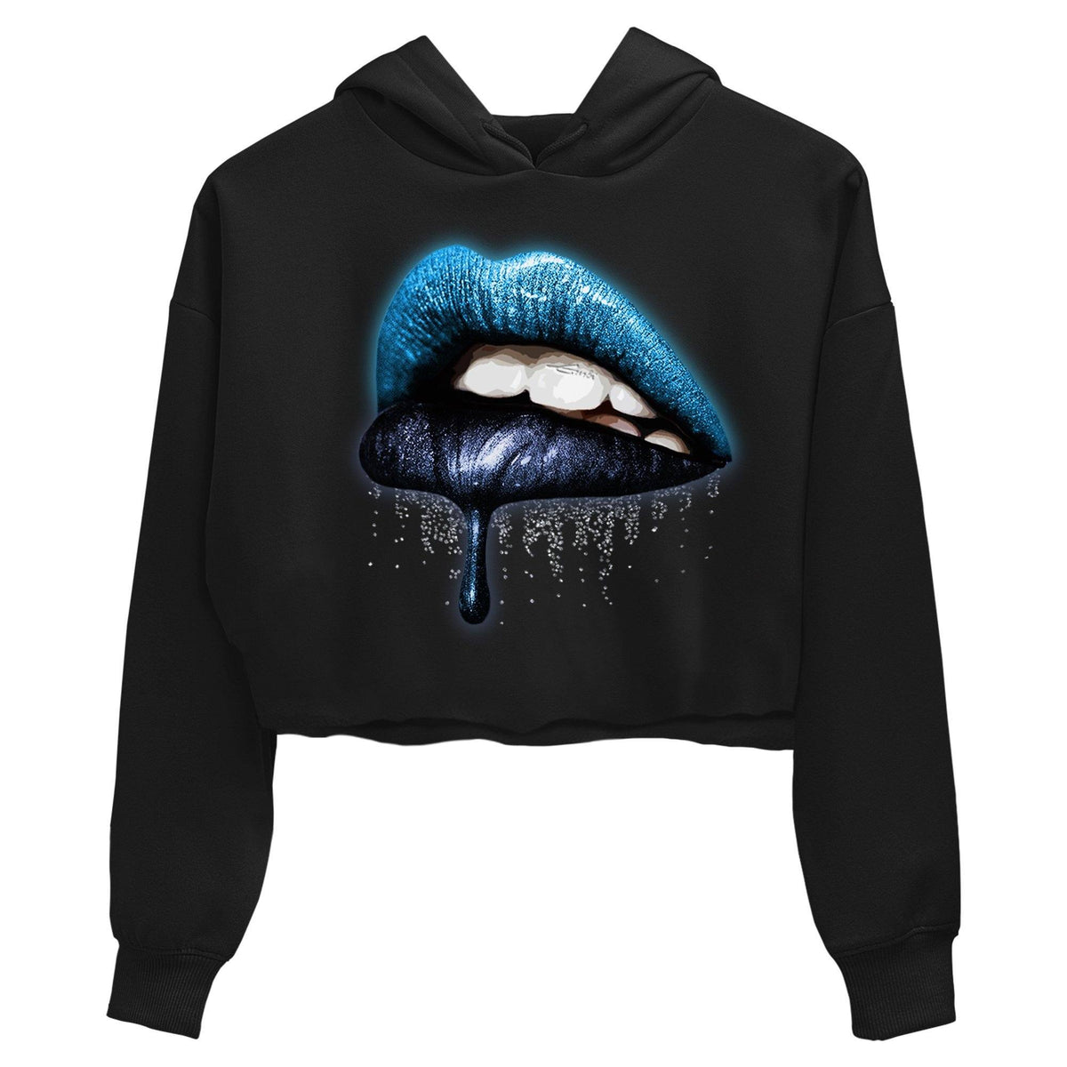 Jordan 13 Obsidian Sneaker Matching T-Shirt Dripping Lips Sneaker Tees Jordan 13 Obsidian Sneaker Release Tees Women's Shirts