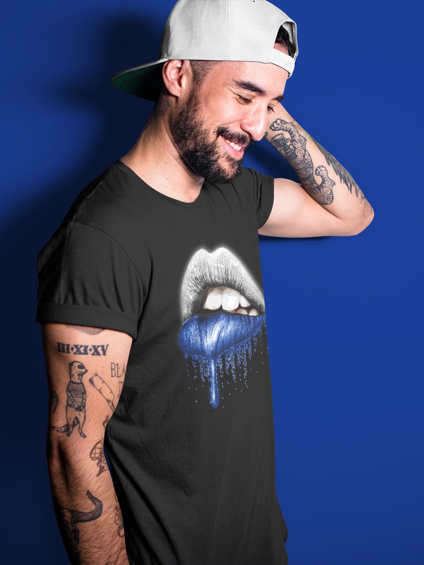 Jordan 3 Racer Blue Shirt To Match Jordans Dripping Lips Sneaker Tees Jordan 3 Racer Blue Drip Gear Zone Sneaker Matching Clothing Unisex Shirts