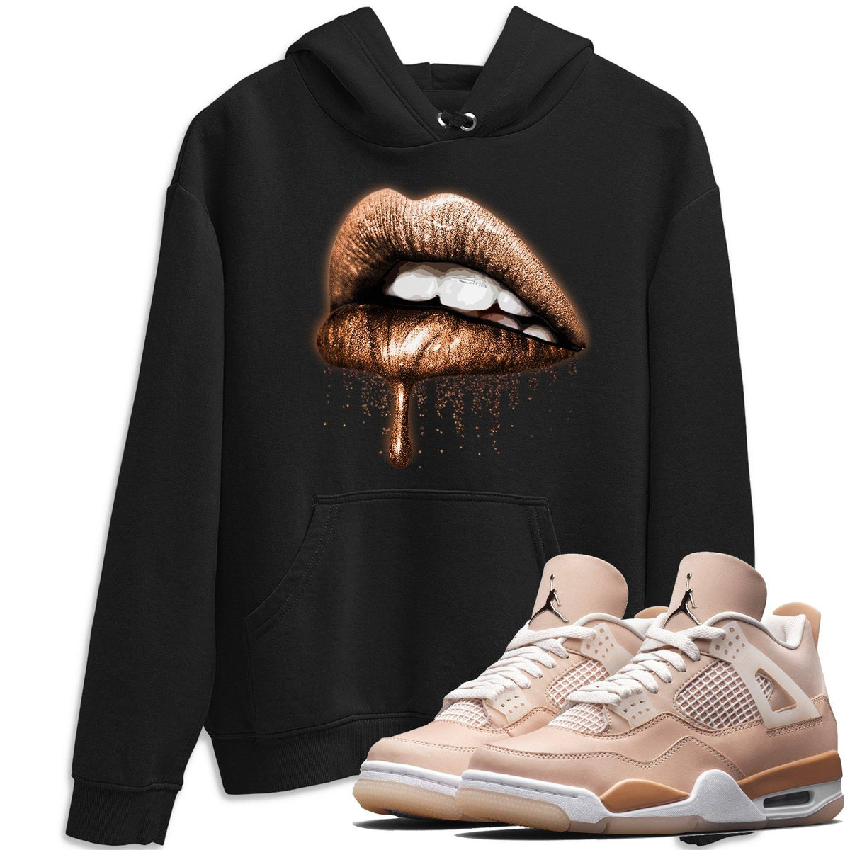 Jordan 4 Shimmer Shirt To Match Jordans Dripping Lips Sneaker Tees Jordan 4 Shimmer Drip Gear Zone Sneaker Matching Clothing Unisex Shirts