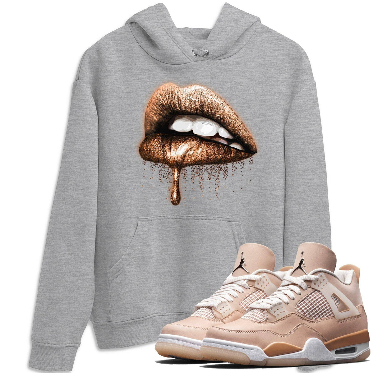 Jordan 4 Shimmer Shirt To Match Jordans Dripping Lips Sneaker Tees Jordan 4 Shimmer Drip Gear Zone Sneaker Matching Clothing Unisex Shirts