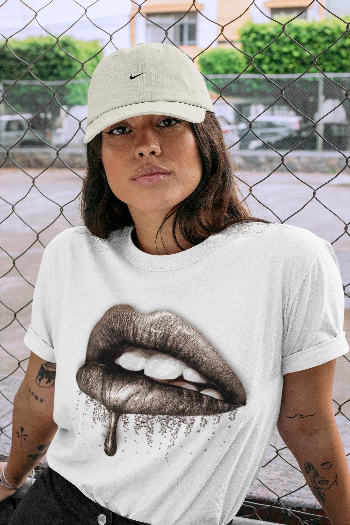 Jordan 4 Taupe Haze Shirt To Match Jordans Dripping Lips Sneaker Tees Jordan 4 Taupe Haze Drip Gear Zone Sneaker Matching Clothing Unisex Shirts