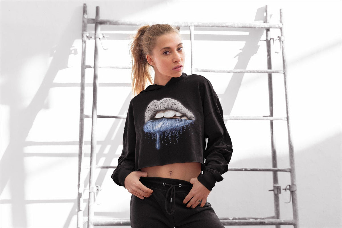 Jordan 4 University Blue Sneaker Matching T-Shirt Dripping Lips Sneaker Tees Jordan 4 University Blue Sneaker Release Tees Women's Shirts
