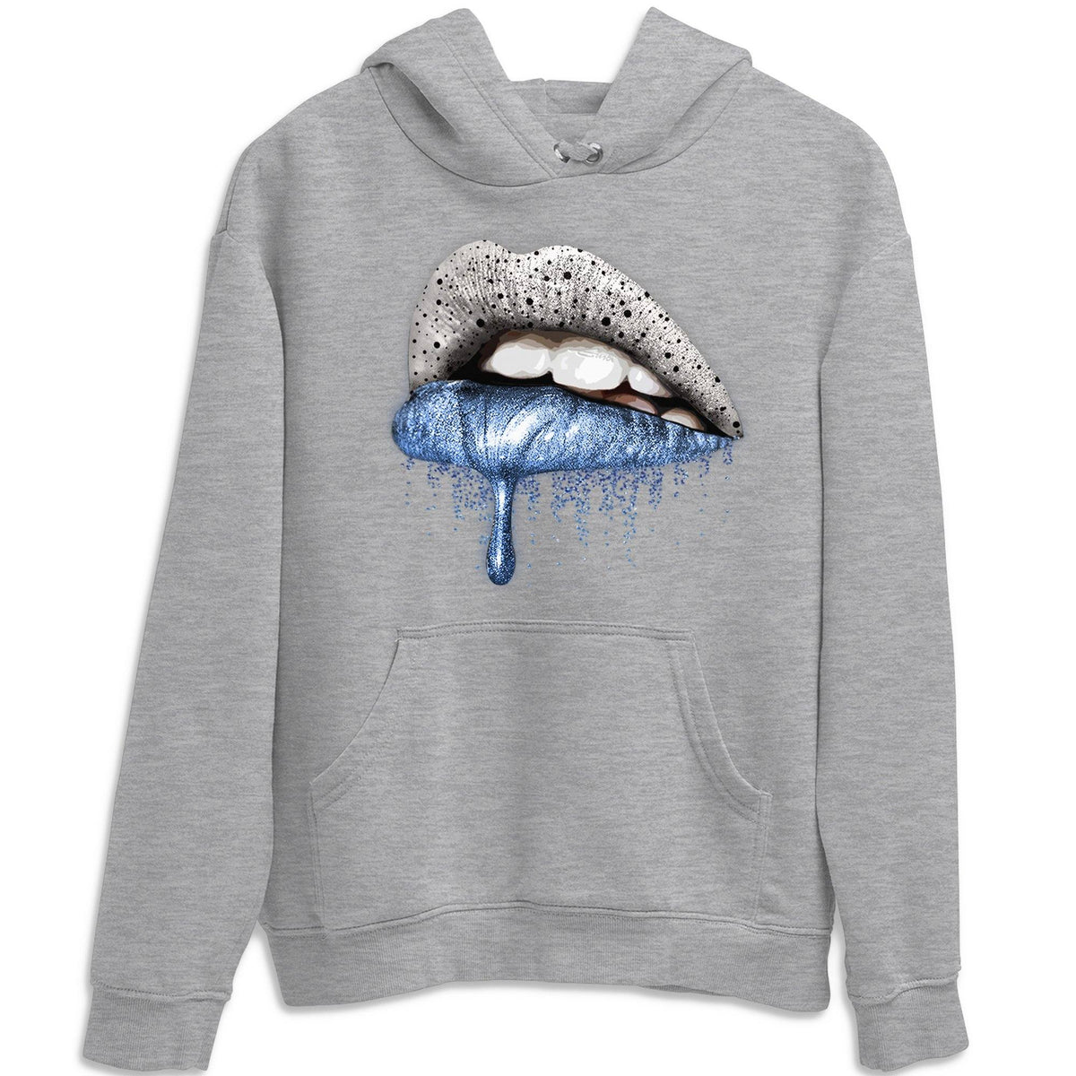 Jordan 4 University Blue Shirt To Match Jordans Dripping Lips Sneaker Tees Jordan 4 University Blue Drip Gear Zone Sneaker Matching Clothing Unisex Shirts