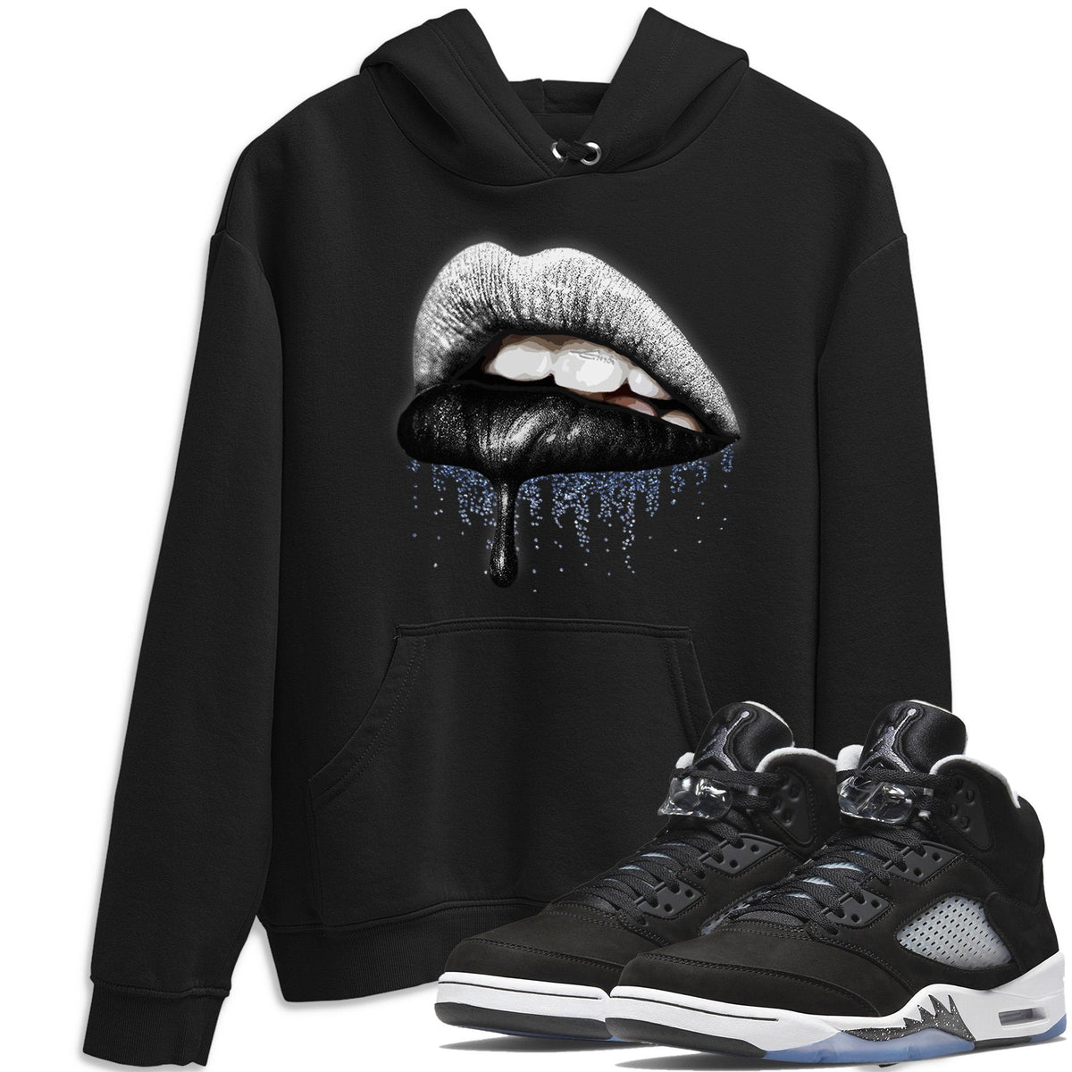 Jordan 5 Moonlight Shirt To Match Jordans Dripping Lips Sneaker Tees Jordan 5 Moonlight Drip Gear Zone Sneaker Matching Clothing Unisex Shirts