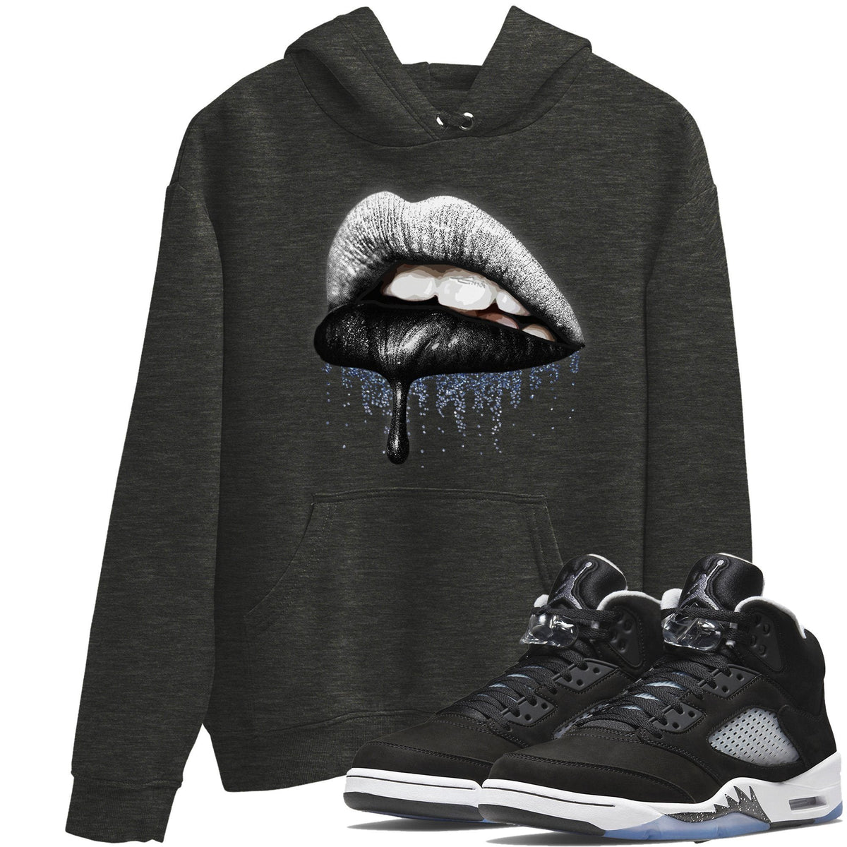 Jordan 5 Moonlight Shirt To Match Jordans Dripping Lips Sneaker Tees Jordan 5 Moonlight Drip Gear Zone Sneaker Matching Clothing Unisex Shirts