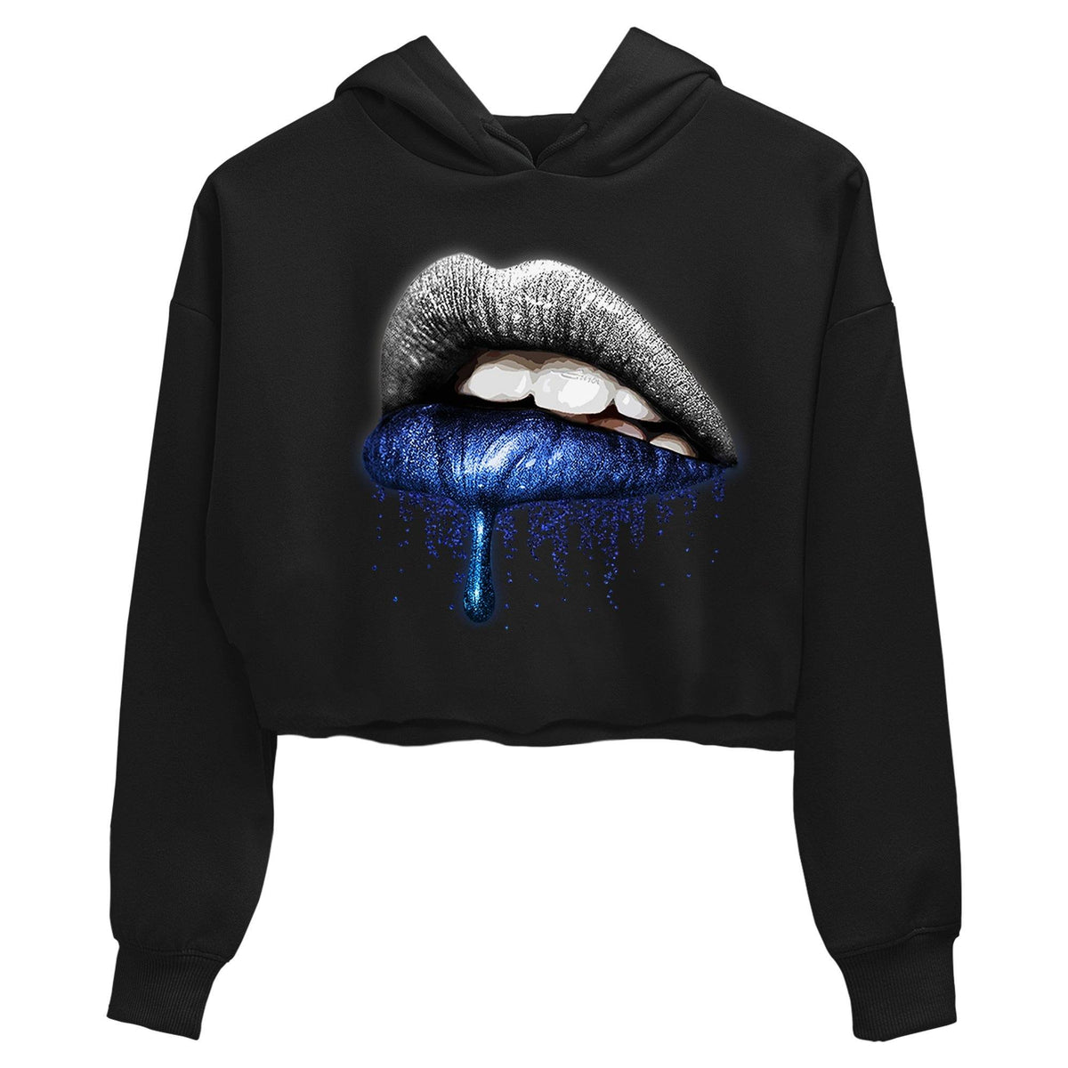 Jordan 5 Stealth Sneaker Matching T-Shirt Dripping Lips Sneaker Tees Jordan 5 Stealth Sneaker Release Tees Women's Shirts
