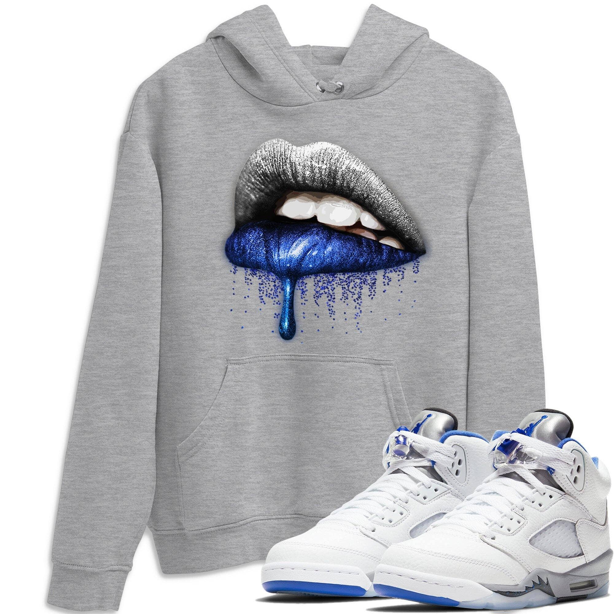 Jordan 5 Stealth Shirt To Match Jordans Dripping Lips Sneaker Tees Jordan 5 Stealth Drip Gear Zone Sneaker Matching Clothing Unisex Shirts