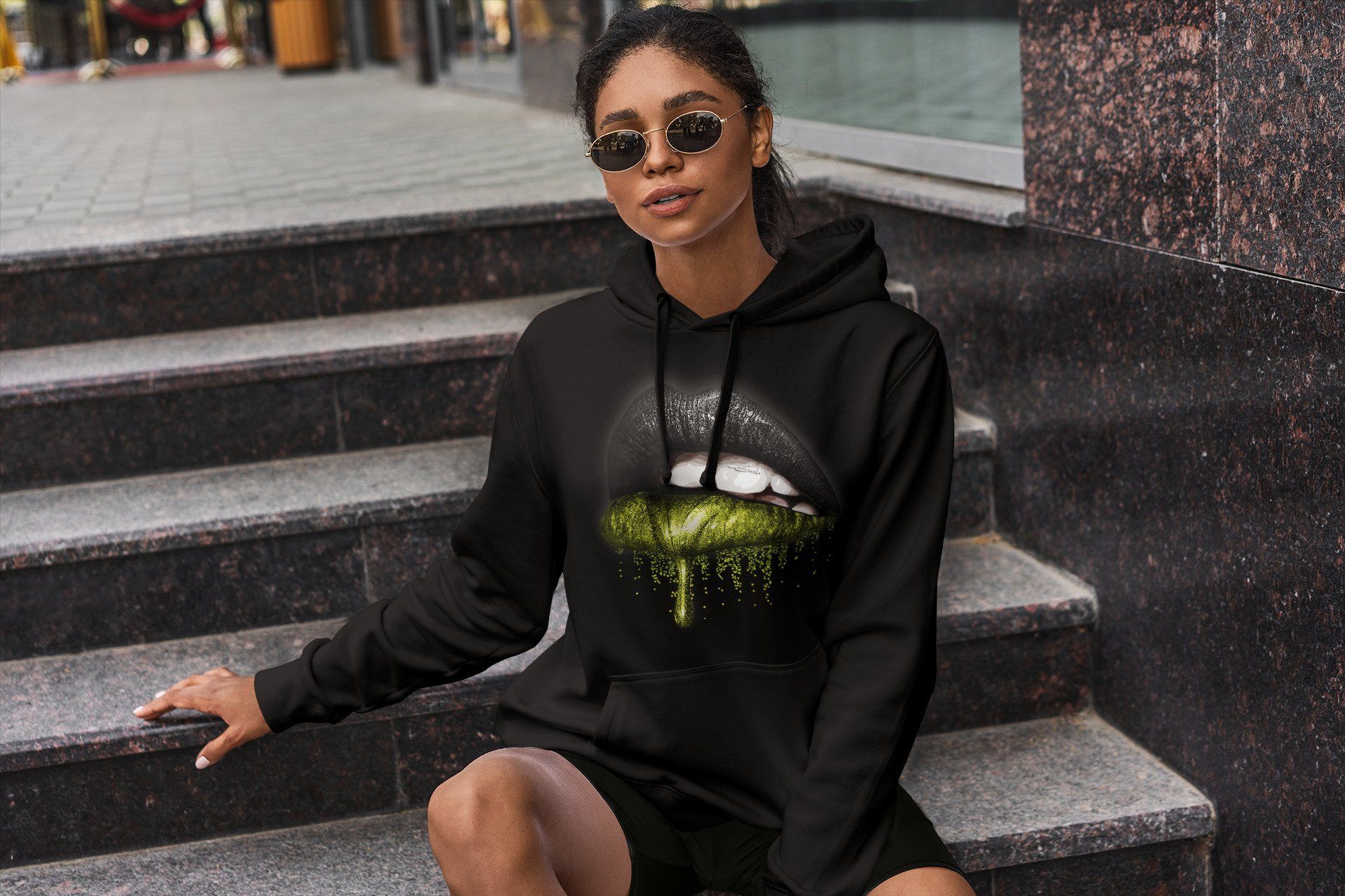 Jordan 6 Electric Green Shirt To Match Jordans Dripping Lips Sneaker Tees Jordan 6 Electric Green Drip Gear Zone Sneaker Matching Clothing Unisex Shirts