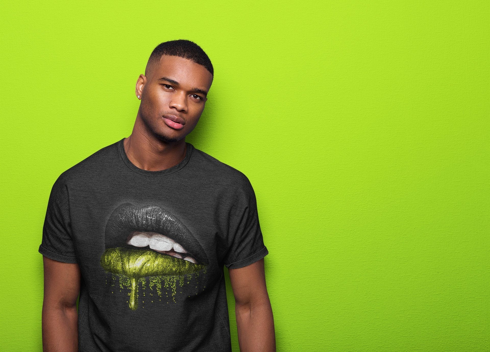 Jordan 6 Electric Green Shirt To Match Jordans Dripping Lips Sneaker Tees Jordan 6 Electric Green Drip Gear Zone Sneaker Matching Clothing Unisex Shirts