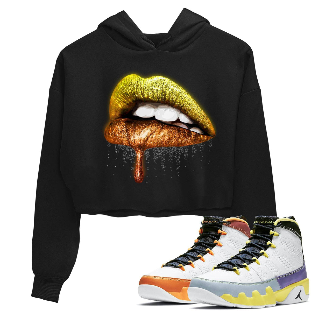 Jordan 9 Change The World Shirt To Match Jordans Dripping Lips Sneaker Tees Jordan 9 Change The World Drip Gear Zone Sneaker Matching Clothing Women's Shirts