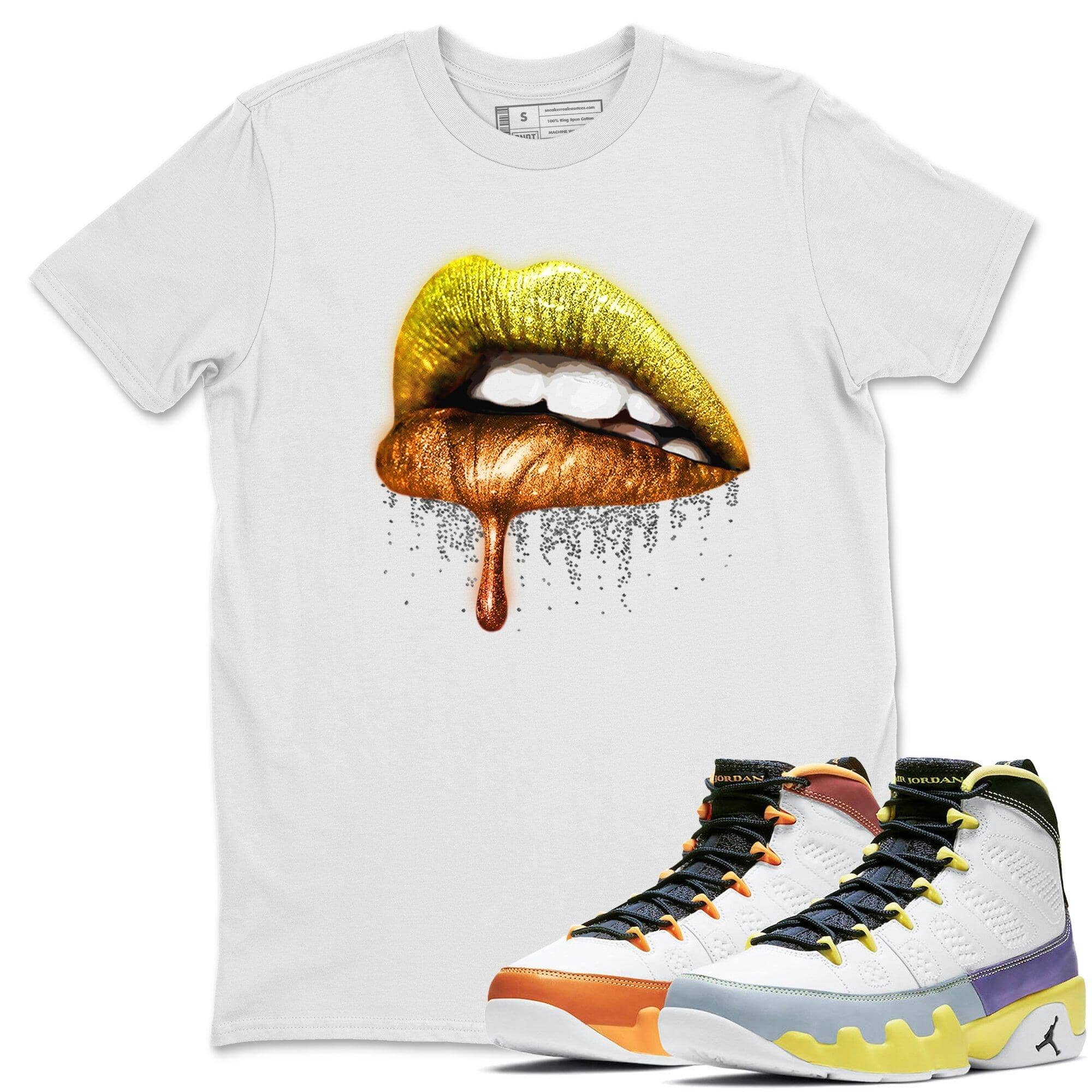 Jordan 9 Change The World Shirt To Match Jordans Dripping Lips Sneaker Tees Jordan 9 Change The World Drip Gear Zone Sneaker Matching Clothing Unisex Shirts