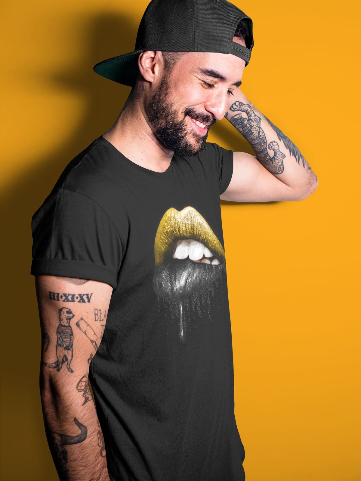 Jordan 9 University Gold Shirt To Match Jordans Dripping Lips Sneaker Tees Jordan 9 University Gold Drip Gear Zone Sneaker Matching Clothing Unisex Shirts