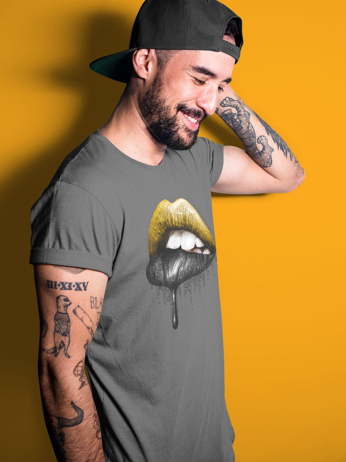 Jordan 9 University Gold Shirt To Match Jordans Dripping Lips Sneaker Tees Jordan 9 University Gold Drip Gear Zone Sneaker Matching Clothing Unisex Shirts