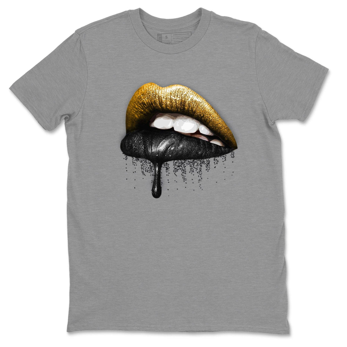 Jordan 9 University Gold Shirt To Match Jordans Dripping Lips Sneaker Tees Jordan 9 University Gold Drip Gear Zone Sneaker Matching Clothing Unisex Shirts