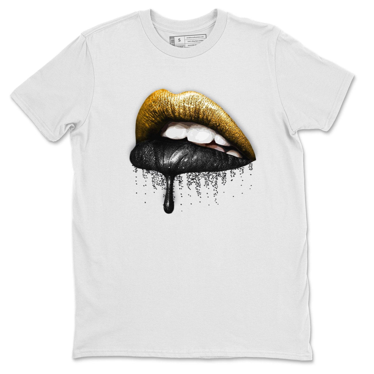 Jordan 9 University Gold Shirt To Match Jordans Dripping Lips Sneaker Tees Jordan 9 University Gold Drip Gear Zone Sneaker Matching Clothing Unisex Shirts