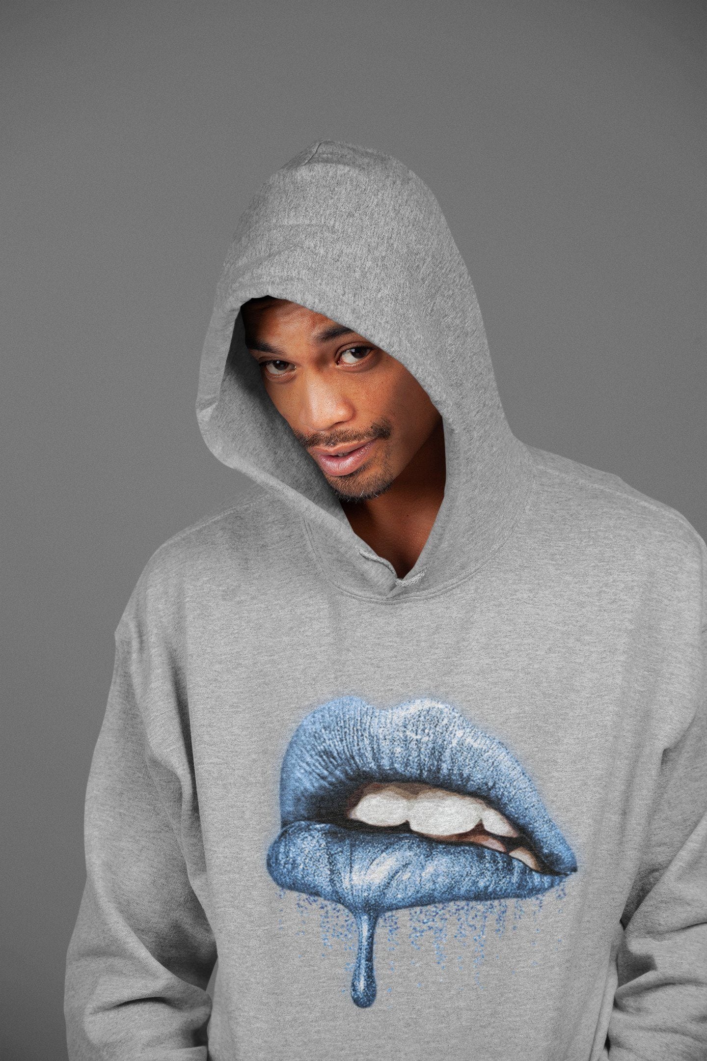 Jordan 1 University Blue Shirt To Match Jordans Dripping Lips Sneaker Tees Jordan 1 University Blue Drip Gear Zone Sneaker Matching Clothing Unisex Shirts