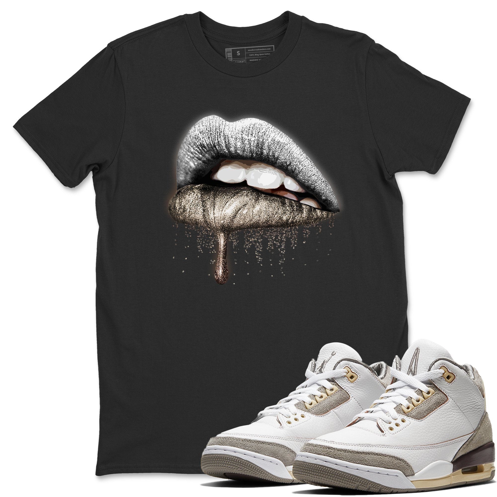 Jordan 3 A Ma Maniere Shirt To Match Jordans Dripping Lips Sneaker Tees Jordan 3 A Ma Maniere Drip Gear Zone Sneaker Matching Clothing Unisex Shirts