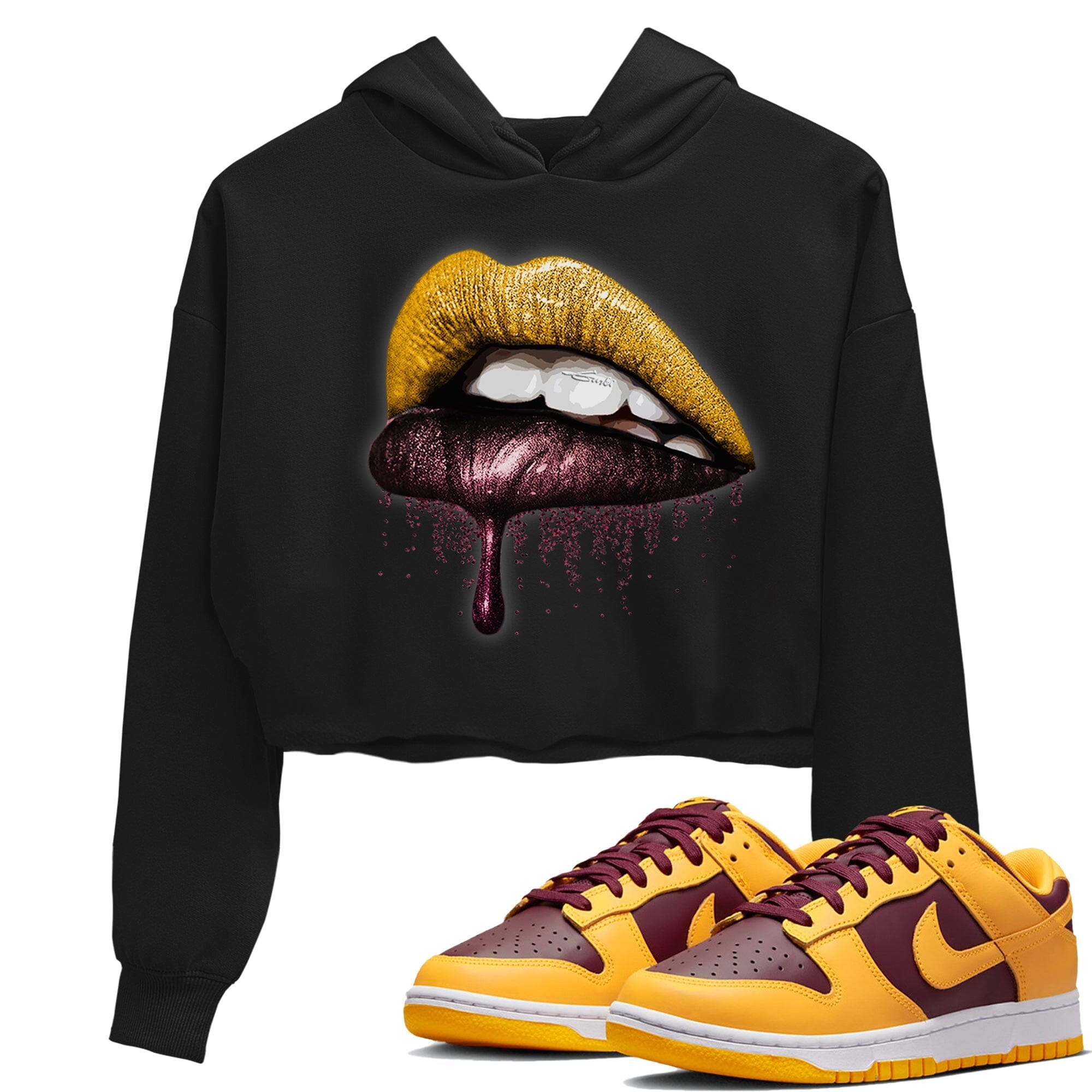 Dunk Arizona State Sneaker Match Tees Dripping Lips Sneaker Tees Dunk Arizona State Jordan to match sneaker T-Shirt Women's Shirts