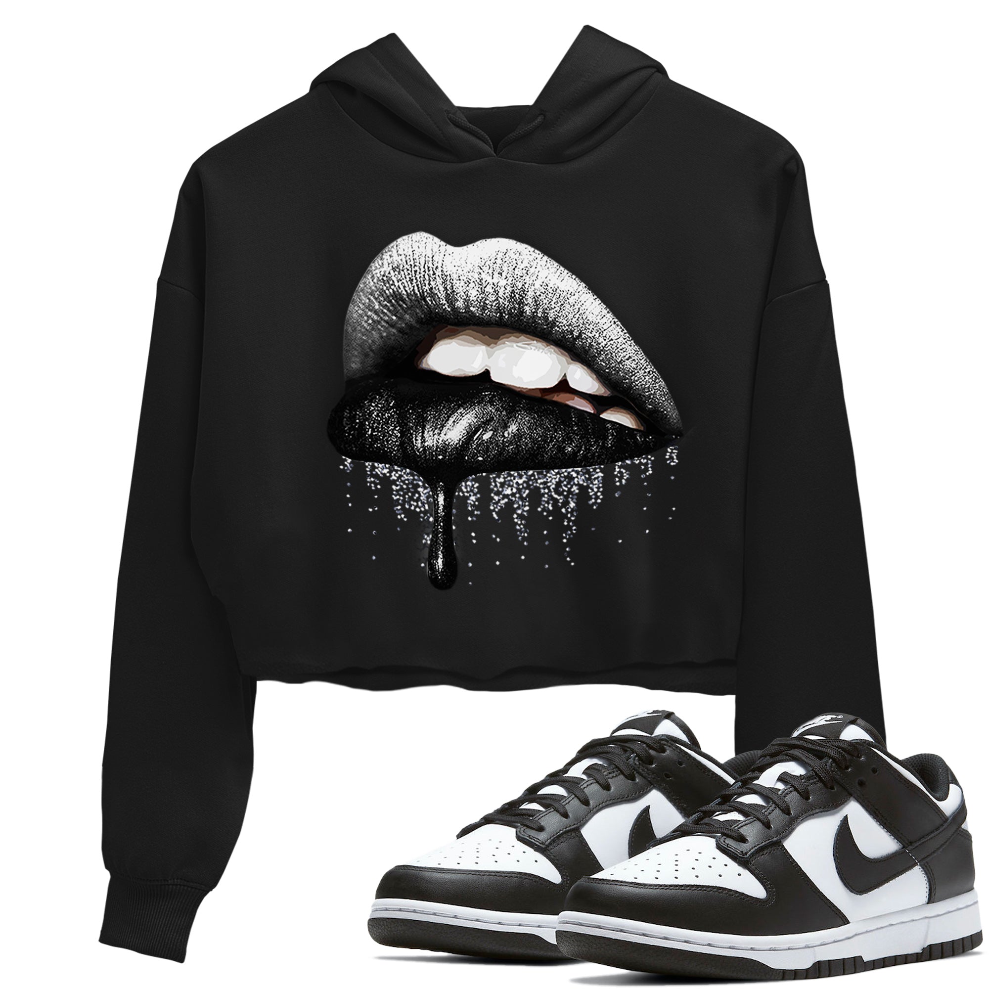 Dunk Panda Sneaker Match Tees Dripping Lips Sneaker Tees Dunk Panda Jordan to match sneaker T-Shirt Women's Shirts