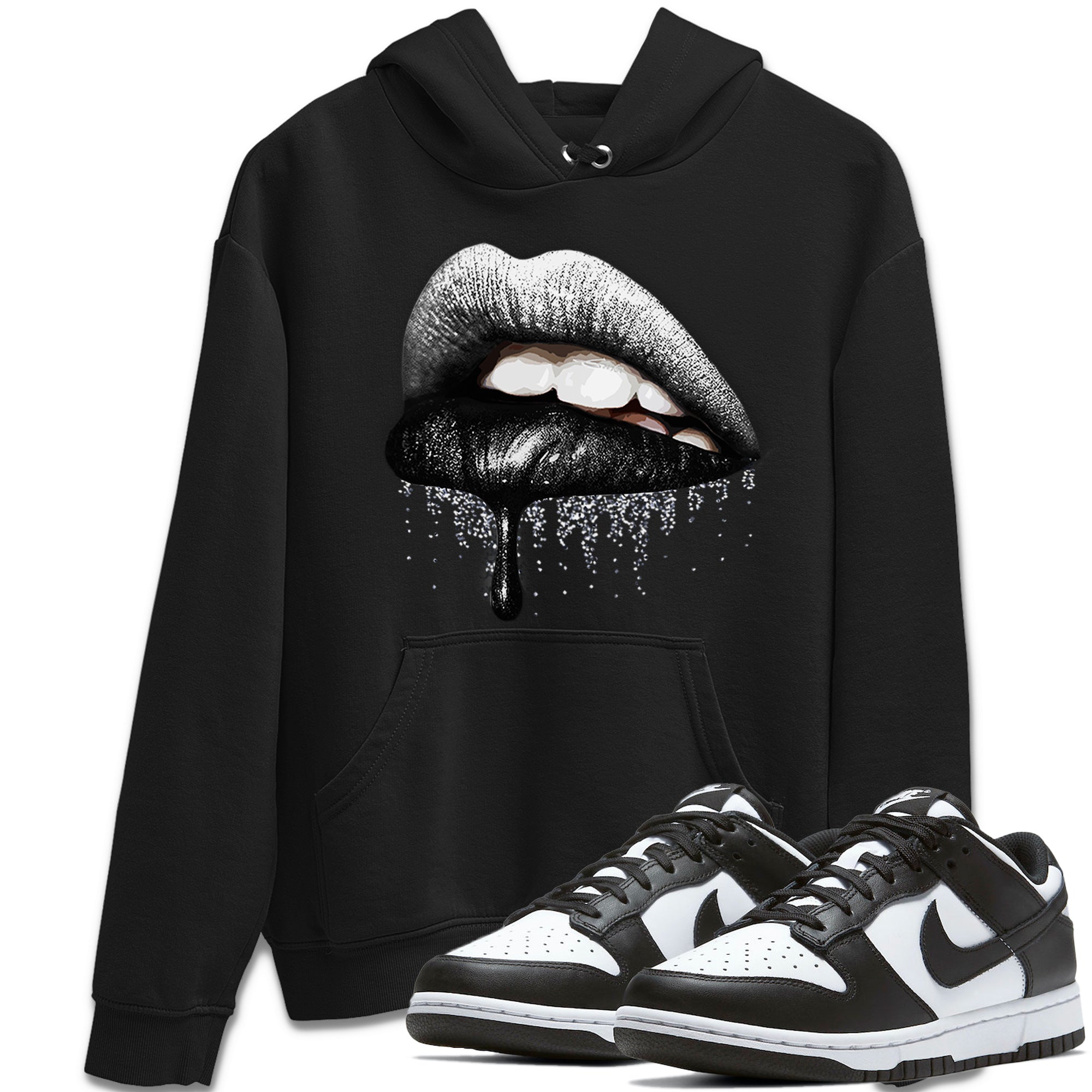 Dunk Panda Sneaker Match Tees Dripping Lips Sneaker Tees Dunk Panda Jordan to match sneaker T-Shirt Crew Neck Shirts