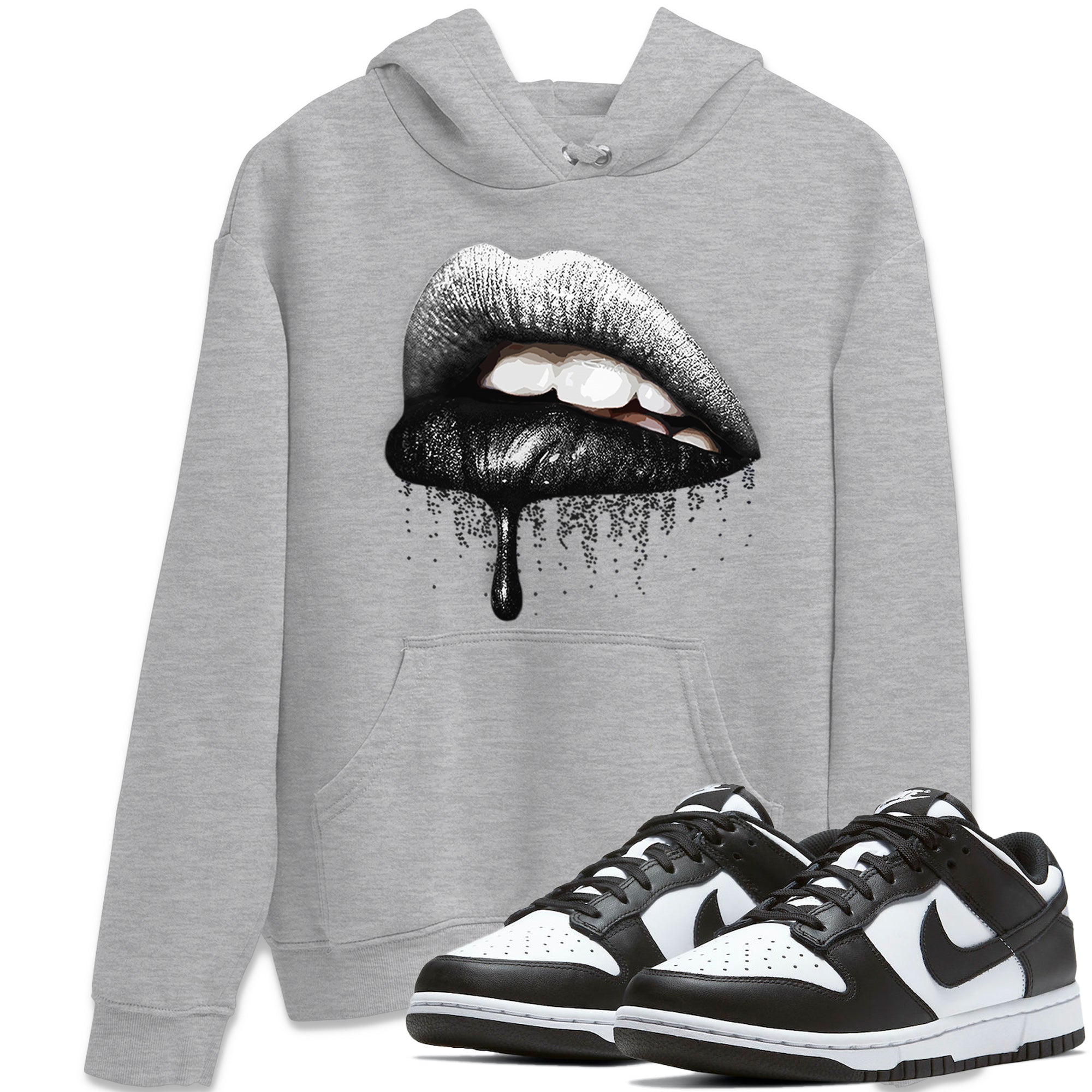 Dunk Panda Sneaker Match Tees Dripping Lips Sneaker Tees Dunk Panda Jordan to match sneaker T-Shirt Crew Neck Shirts