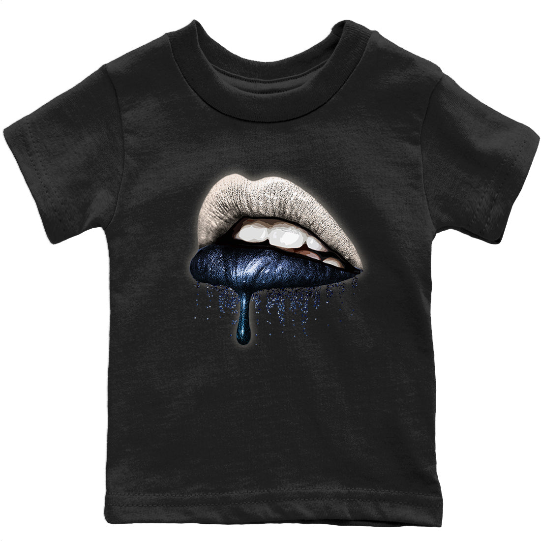 Jordan 1 85 Georgetown Sneaker Match Tees Dripping Lips Sneaker Tees Jordan 1 85 Georgetown Jordan to match sneaker T-Shirt Kids Shirts