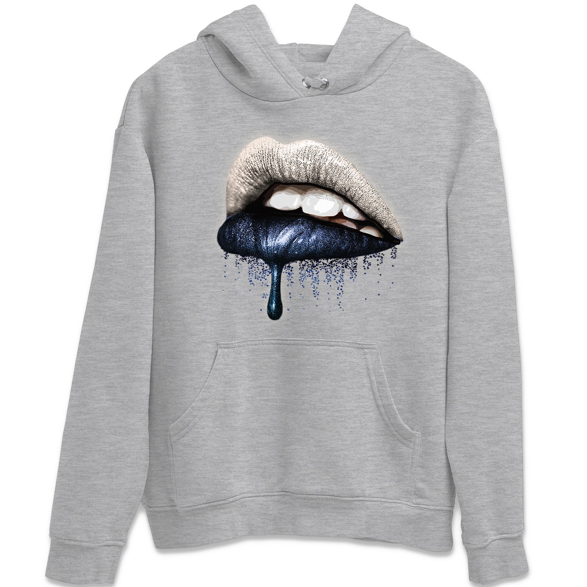 Jordan 1 85 Georgetown Sneaker Match Tees Dripping Lips Sneaker Tees Jordan 1 85 Georgetown Jordan to match sneaker T-Shirt Crew Neck Shirts