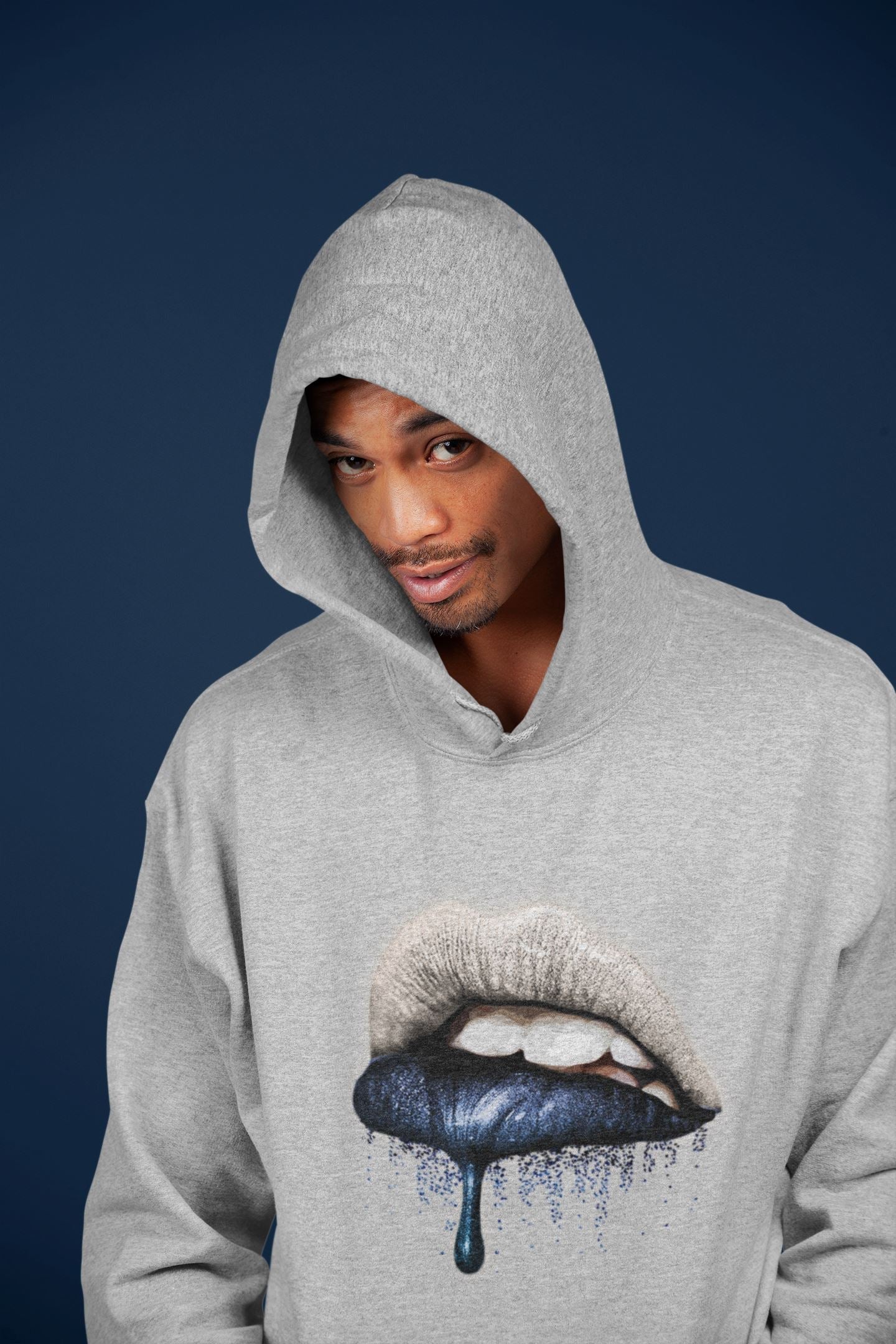 Jordan 1 85 Georgetown Sneaker Match Tees Dripping Lips Sneaker Tees Jordan 1 85 Georgetown Jordan to match sneaker T-Shirt Crew Neck Shirts