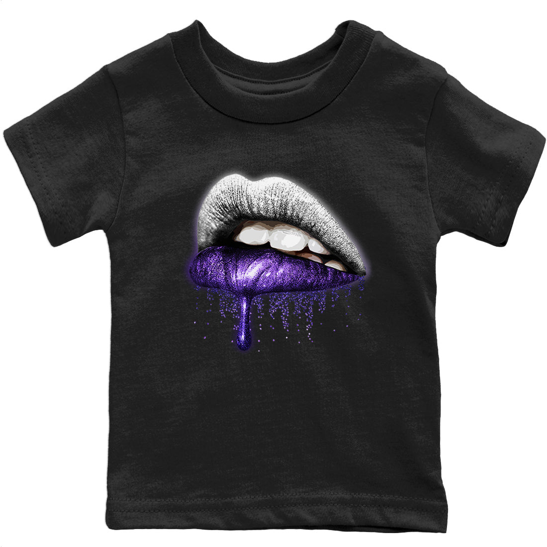 Jordan 3 Dark Iris Sneaker Matching T-Shirt Dripping Lips Sneaker Tees Jordan 3 Dark Iris Sneaker Release Tees Kids Shirts