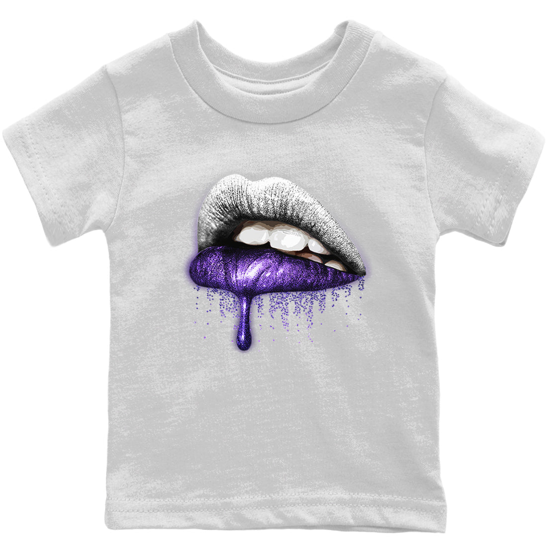 Jordan 3 Dark Iris Sneaker Matching T-Shirt Dripping Lips Sneaker Tees Jordan 3 Dark Iris Sneaker Release Tees Kids Shirts