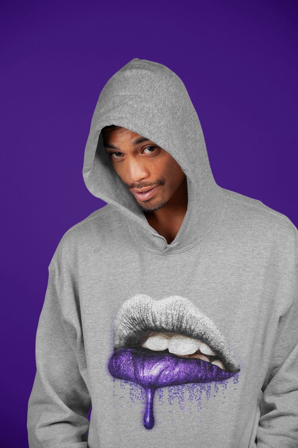 Jordan 3 Dark Iris Sneaker Matching T-Shirt Dripping Lips Sneaker Tees Jordan 3 Dark Iris Sneaker Release Tees Crew Neck Tees