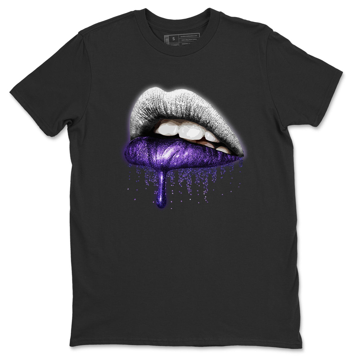 Jordan 3 Dark Iris Sneaker Matching T-Shirt Dripping Lips Sneaker Tees Jordan 3 Dark Iris Sneaker Release Tees Crew Neck Tees