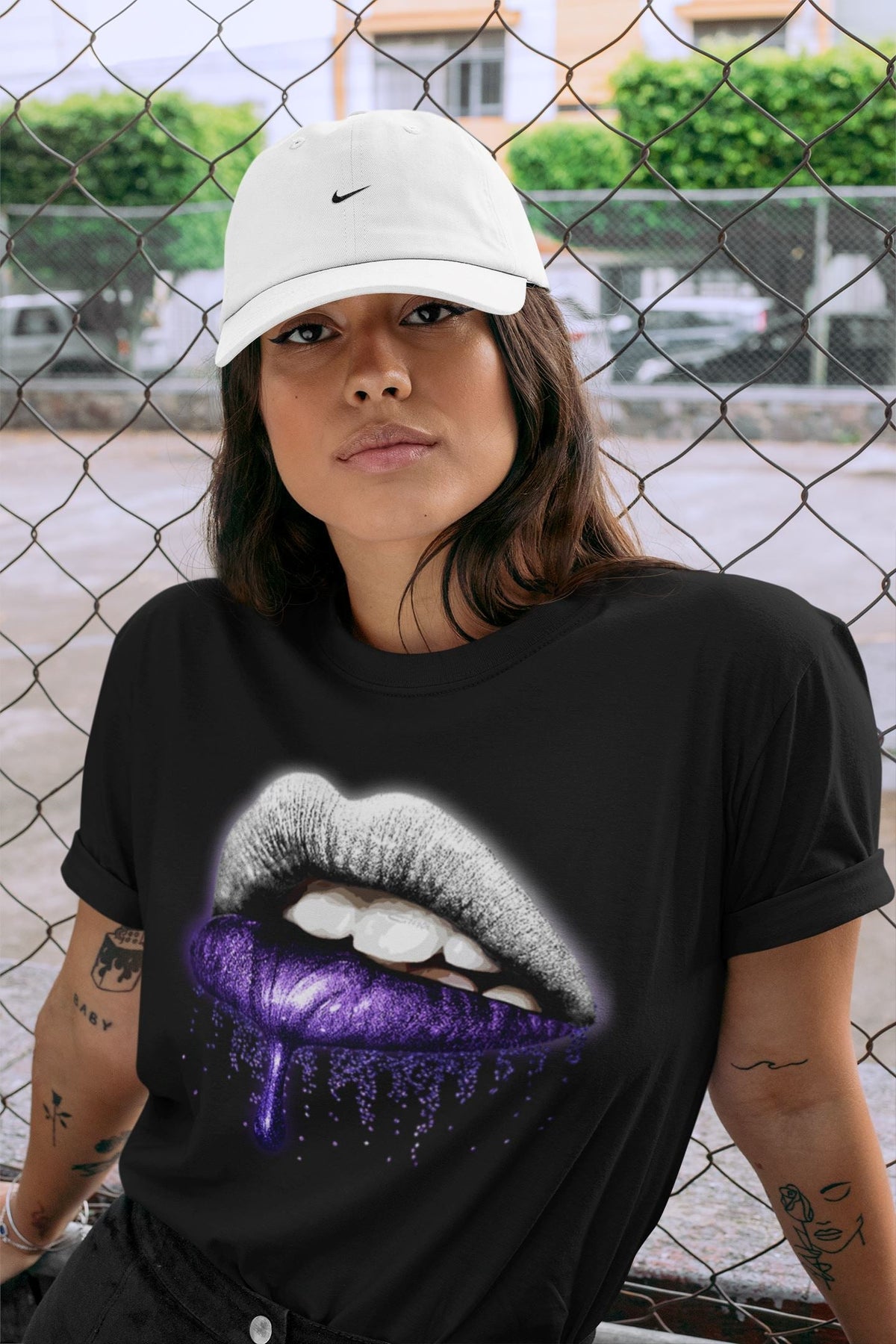 Jordan 3 Dark Iris Sneaker Matching T-Shirt Dripping Lips Sneaker Tees Jordan 3 Dark Iris Sneaker Release Tees Crew Neck Tees