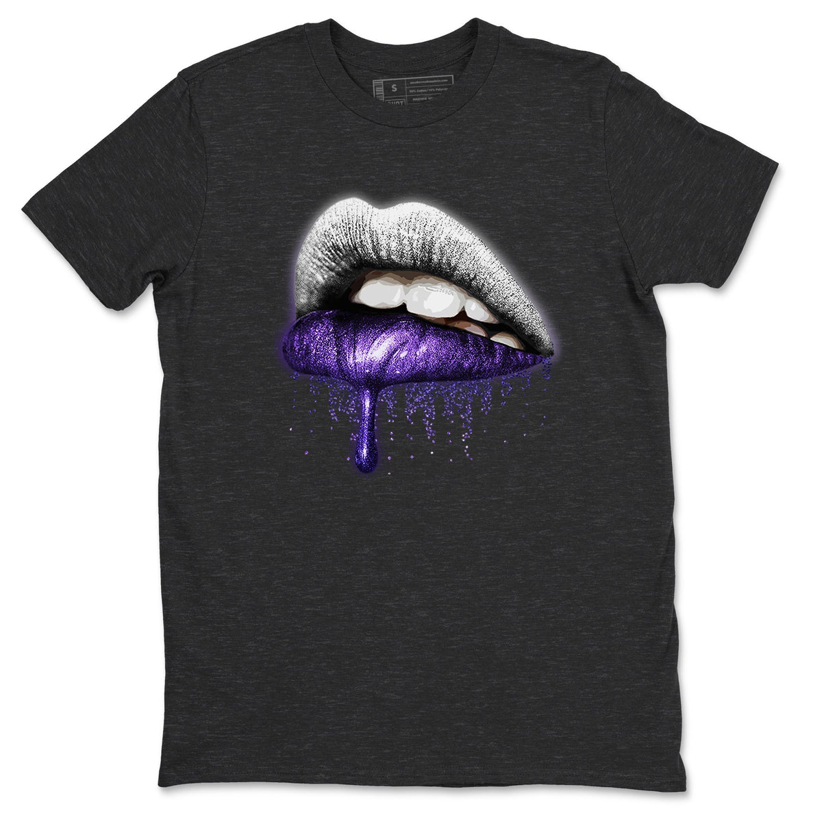 Jordan 3 Dark Iris Sneaker Matching T-Shirt Dripping Lips Sneaker Tees Jordan 3 Dark Iris Sneaker Release Tees Crew Neck Tees