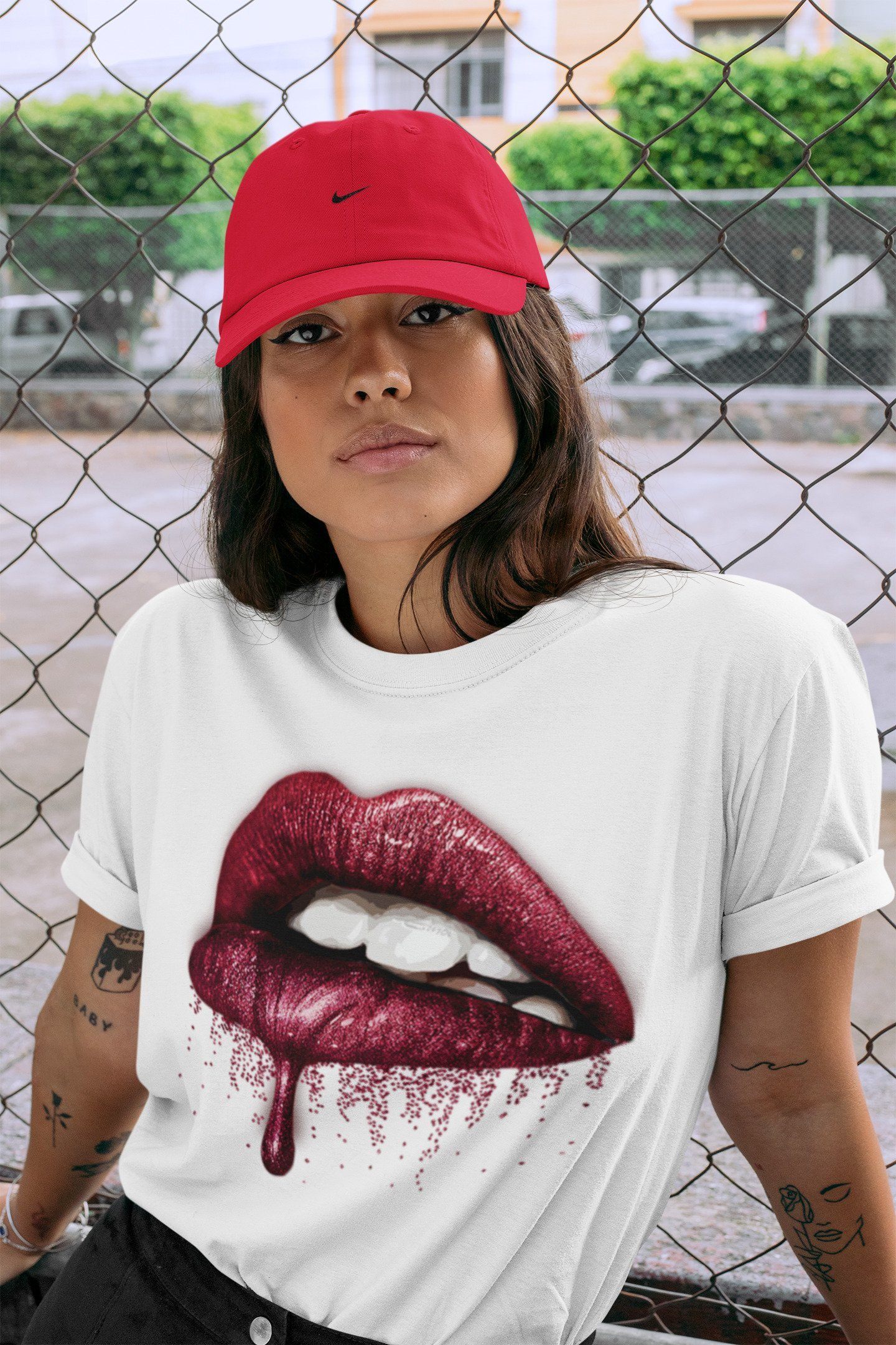 Jordan 6 Carmine Shirt To Match Jordans Dripping Lips Sneaker Tees Jordan 6 Carmine Drip Gear Zone Sneaker Matching Clothing Unisex Shirts