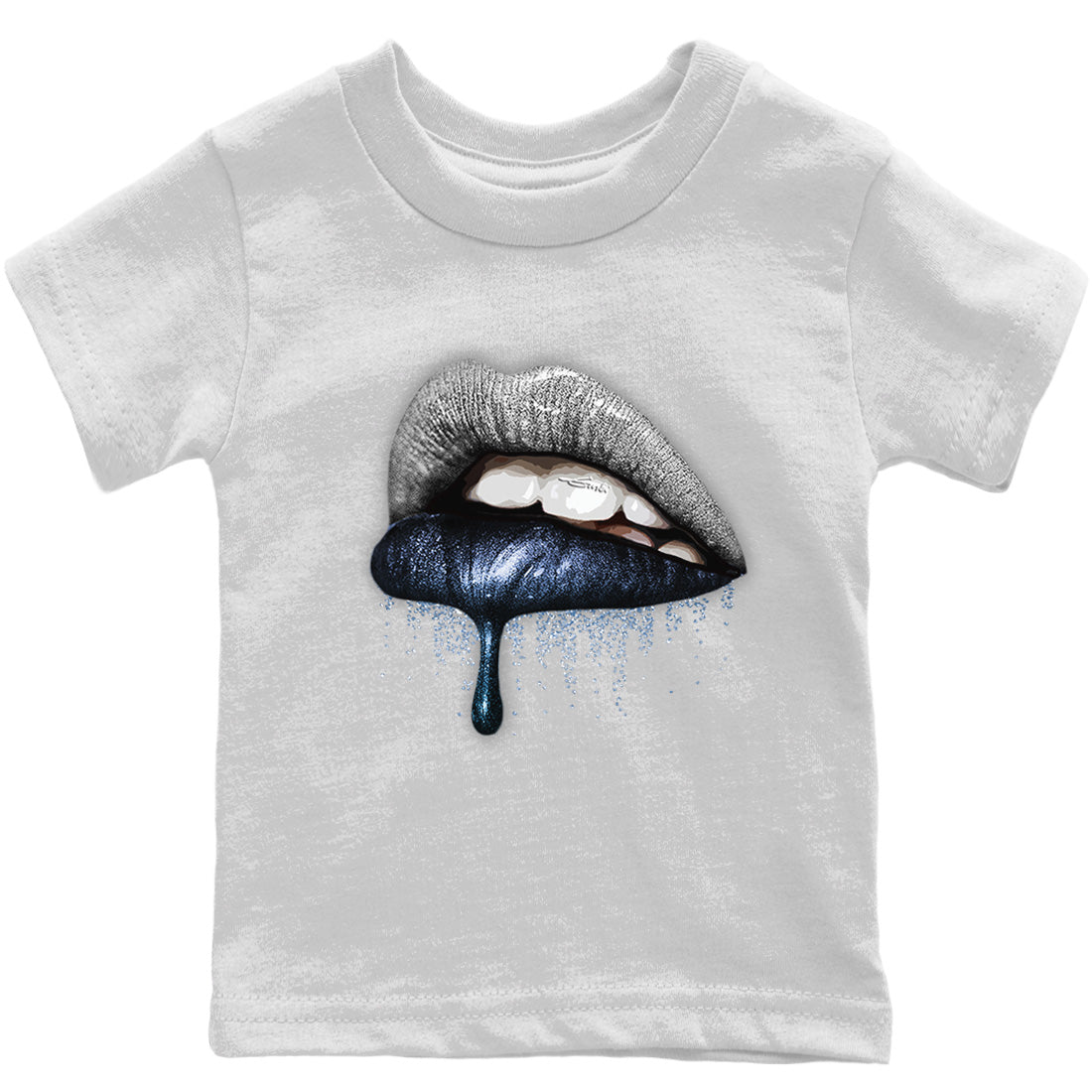 Jordan 6 Georgetown Sneaker Matching T-Shirt Dripping Lips Sneaker Tees Jordan 6 Georgetown Sneaker Release Tees Kids Shirts