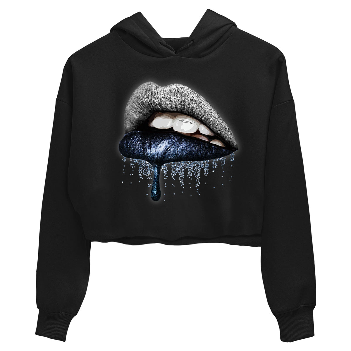 Jordan 6 Georgetown Sneaker Matching T-Shirt Dripping Lips Sneaker Tees Jordan 6 Georgetown Sneaker Release Tees Women's Shirts