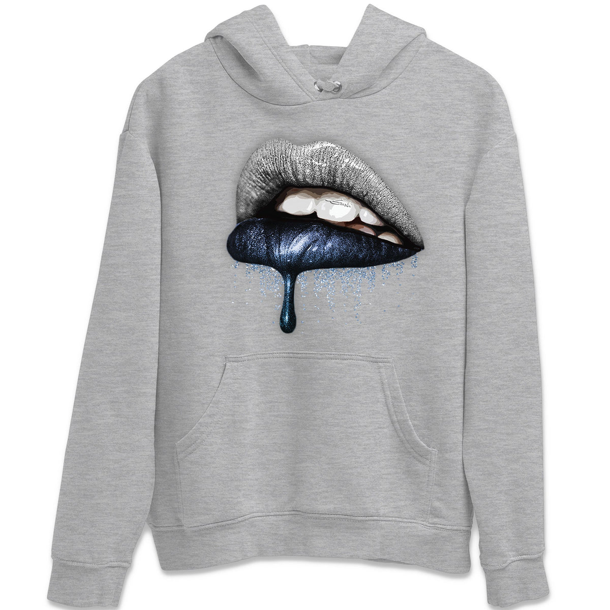 Jordan 6 Georgetown Sneaker Matching T-Shirt Dripping Lips Sneaker Tees Jordan 6 Georgetown Sneaker Release Tees Crew Neck Tees