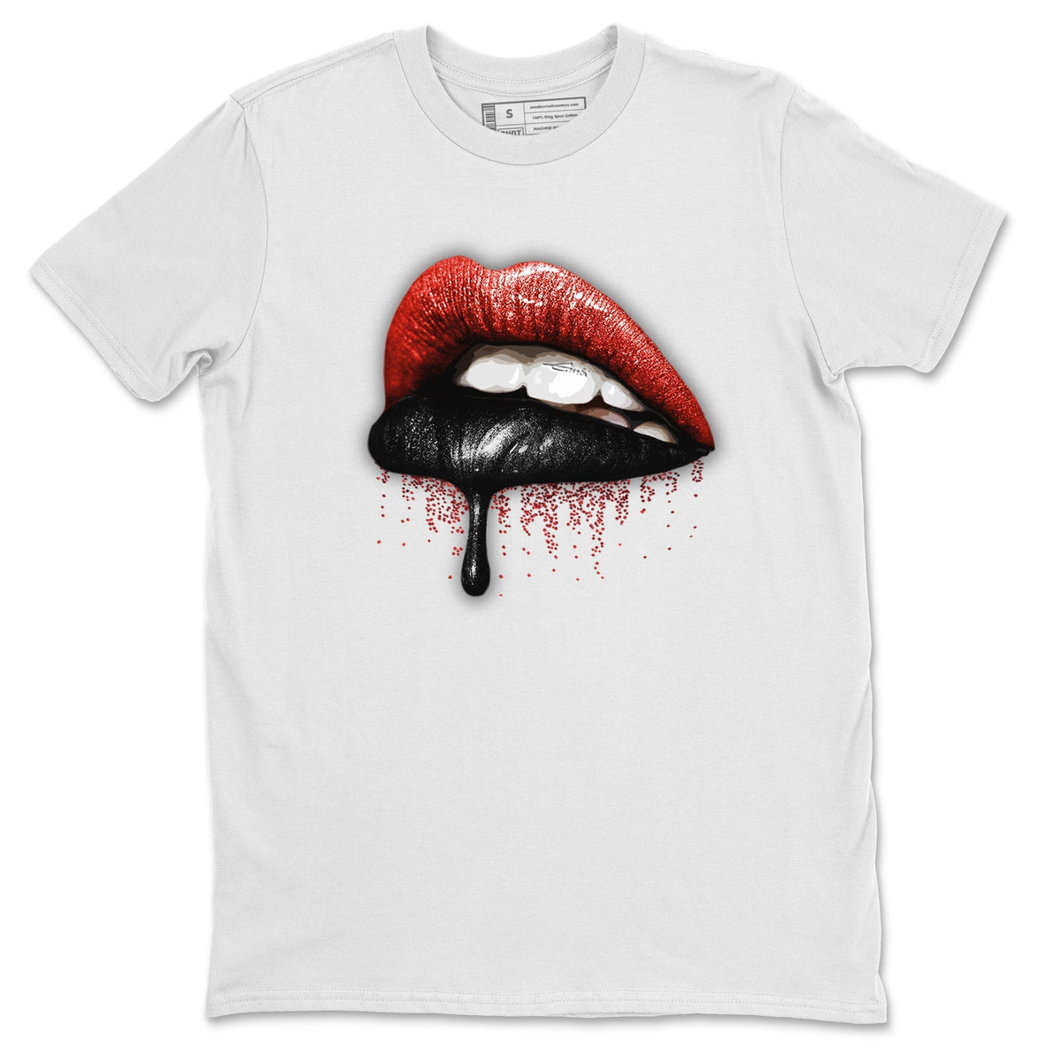 Jordan 9 Chile Red Shirt To Match Jordans Dripping Lips Sneaker Tees Jordan 9 Chile Red Drip Gear Zone Sneaker Matching Clothing Unisex Shirts