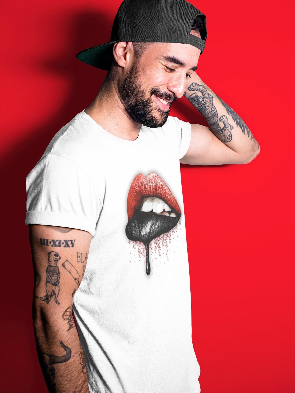 Jordan 9 Chile Red Shirt To Match Jordans Dripping Lips Sneaker Tees Jordan 9 Chile Red Drip Gear Zone Sneaker Matching Clothing Unisex Shirts
