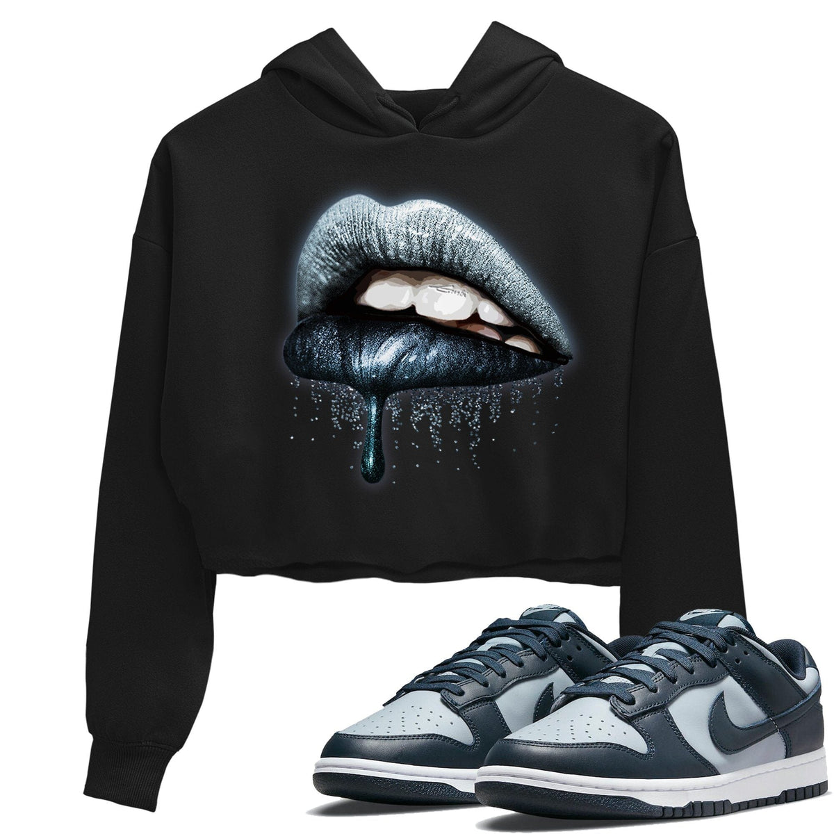 Dunk championship Grey Sneaker Match Tees Dripping Lips Sneaker Tees Dunk championship Grey Jordan to match sneaker T-Shirt Women's Shirts