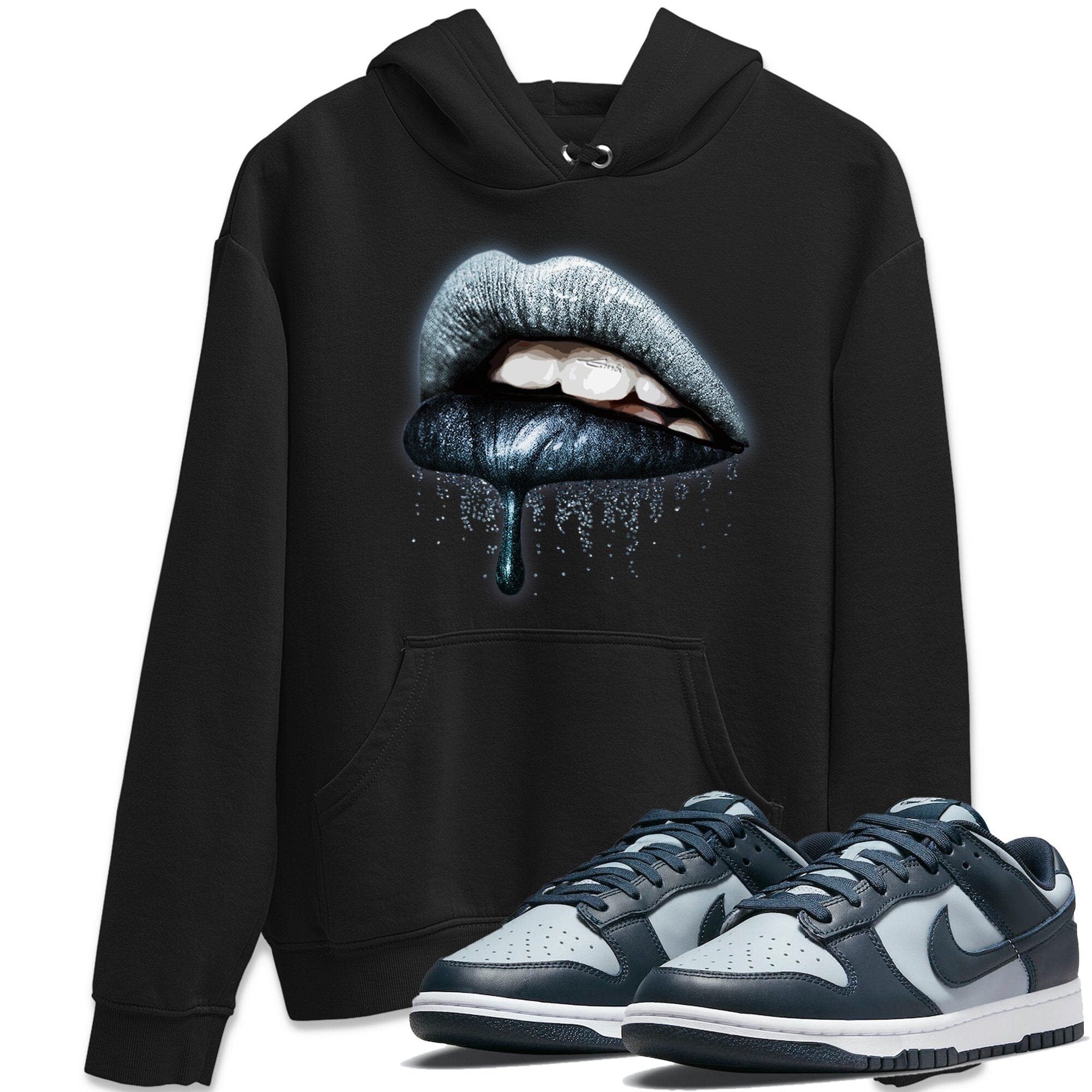 Dunk championship Grey Sneaker Match Tees Dripping Lips Sneaker Tees Dunk championship Grey Jordan to match sneaker T-Shirt Crew Neck Shirts