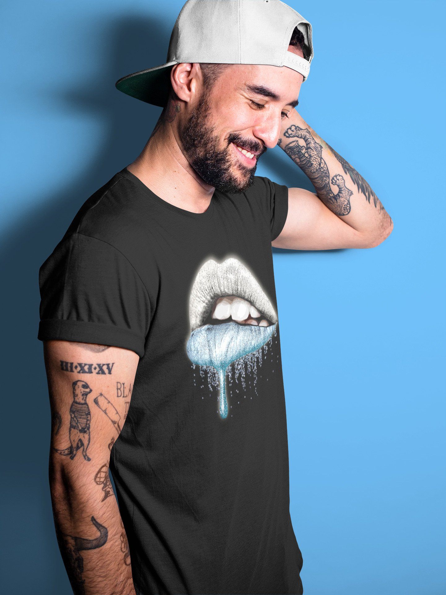 Yeezy 350 Mono Ice Shirt To Match Jordans Dripping Lips Sneaker Tees Yeezy 350 Mono Ice Drip Gear Zone Sneaker Matching Clothing Unisex Shirts