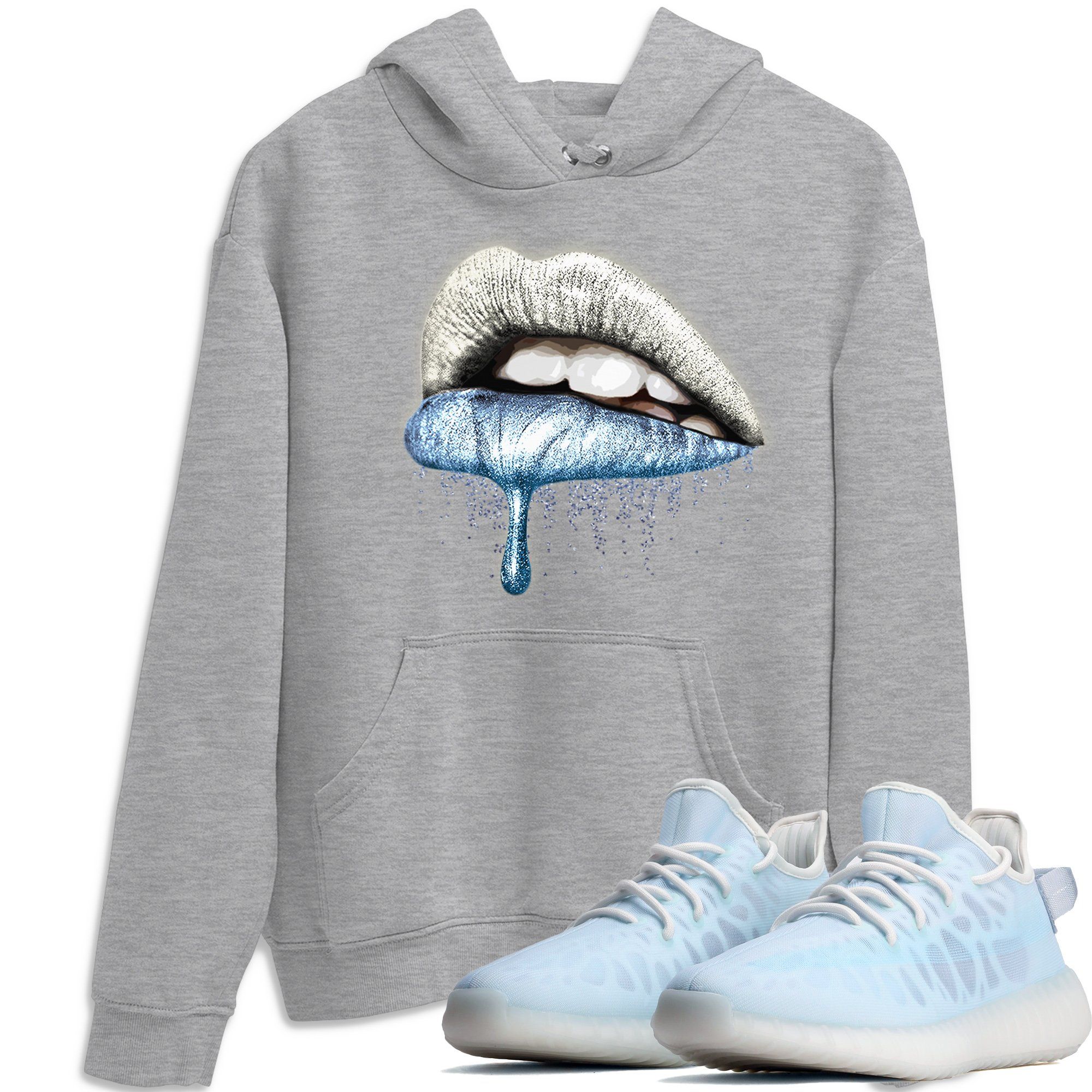 Yeezy 350 Mono Ice Shirt To Match Jordans Dripping Lips Sneaker Tees Yeezy 350 Mono Ice Drip Gear Zone Sneaker Matching Clothing Unisex Shirts