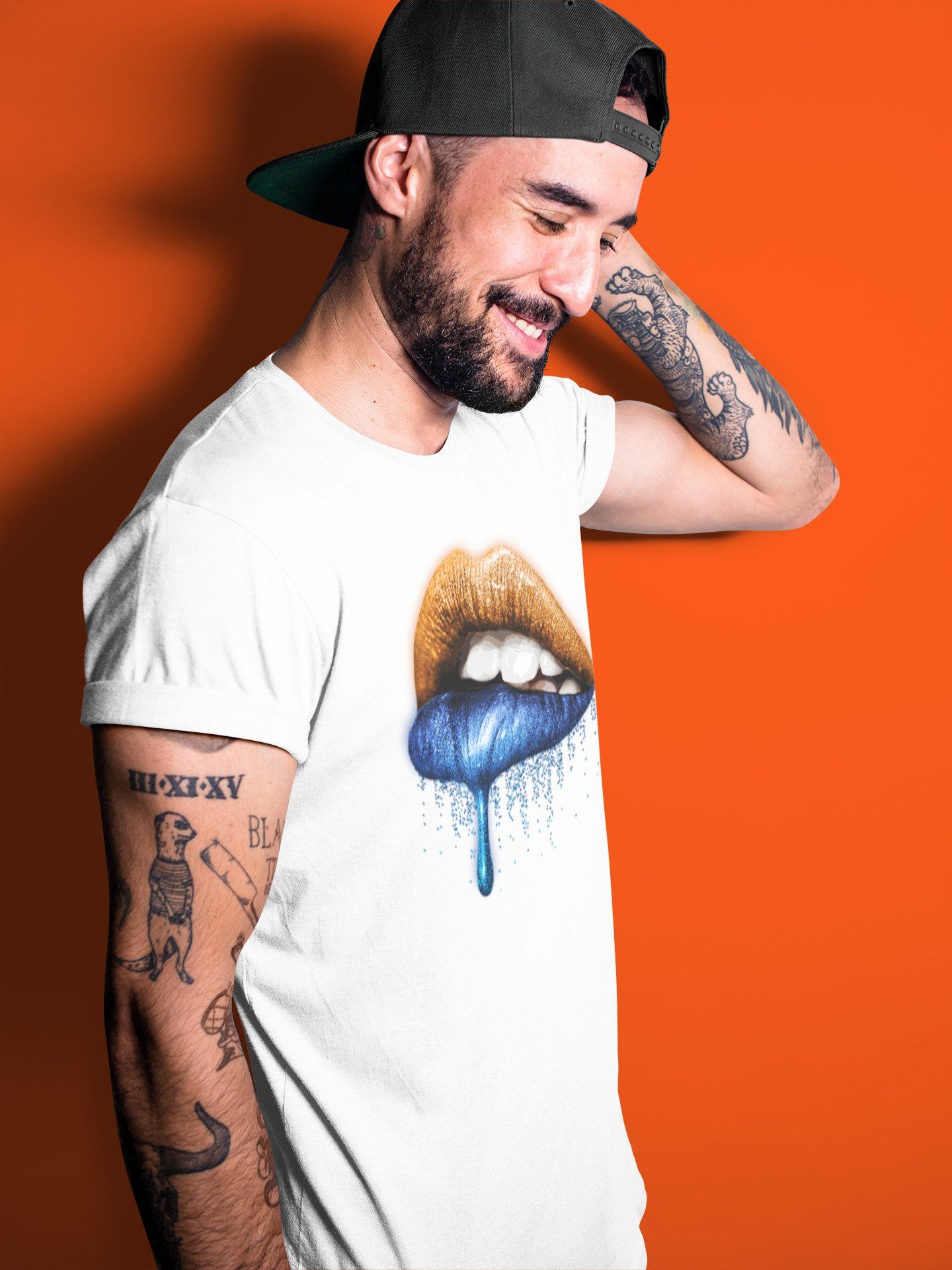 Yeezy 700 Bright Blue Shirt To Match Jordans Dripping Lips Sneaker Tees Yeezy 700 Bright Blue Drip Gear Zone Sneaker Matching Clothing Unisex Shirts