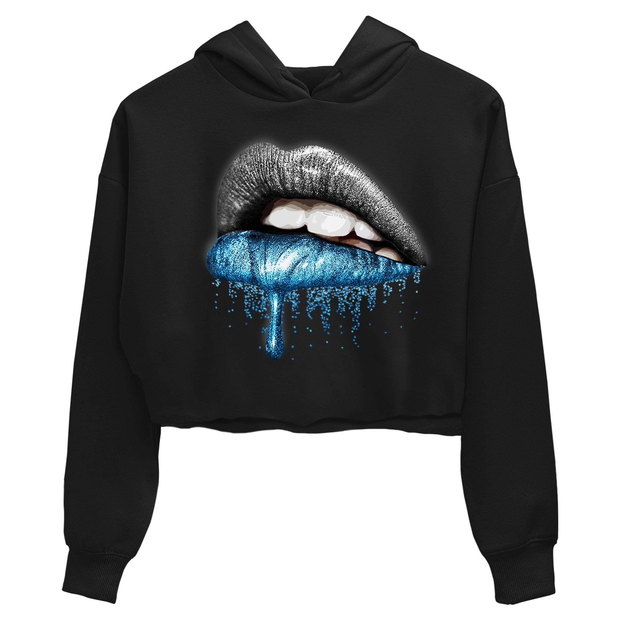 Yeezy 700 Bright Cyan Shirt To Match Jordans Dripping Lips Sneaker Tees Yeezy 700 Bright Cyan Drip Gear Zone Sneaker Matching Clothing Women's Shirts